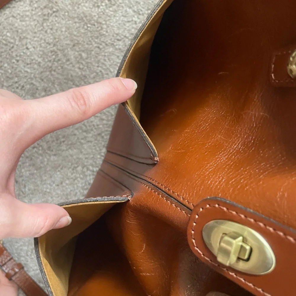 Patricia Nash⚡️XL Heritage Marseille Burnished Convertible Crossbody Tote - Picture 11 of 16